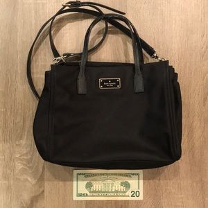 Kate Spade All Black Nylon Medium Crossbody Bag